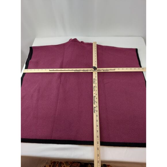 State Fusio Womens Hoodie Cardigan Cashmere Wool Short Sleeve Sweater Violet Med - Picture 9 of 9